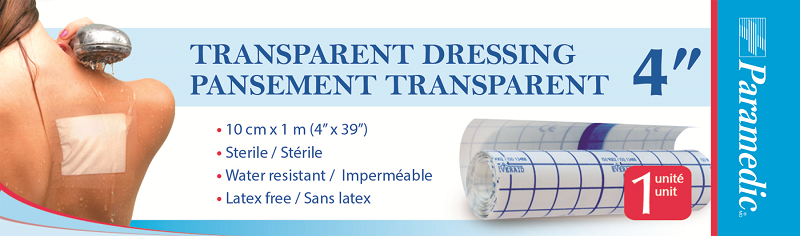 Pansement Transparent 4" Paramedic Canada