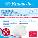 Pansement Gelee Petrole 3"X3" (2Un) Paramedic Canada