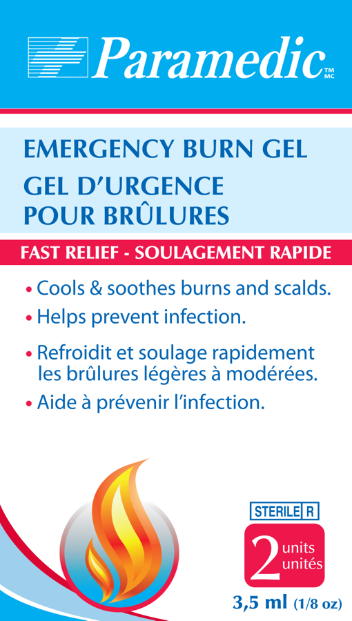 Gel D'Urgence Brulures Sachet 3.5Ml (2) Paramedic Canada