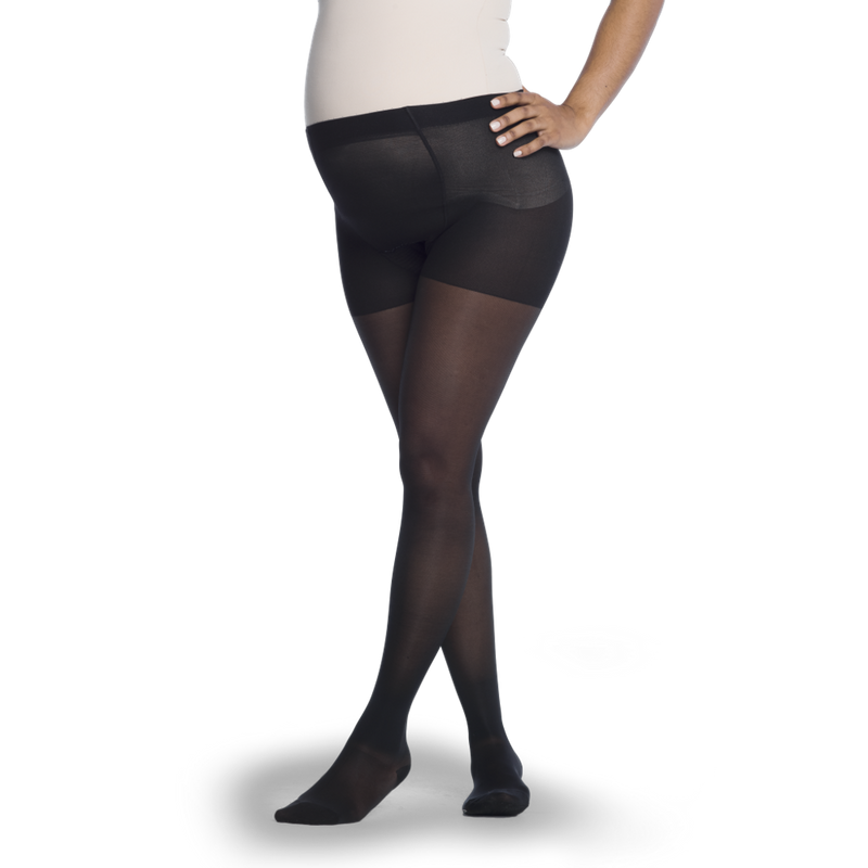 Bas-culotte à compression mode diaphane pour femmes, série 120 SIGVARIS, Bas-culottes de maternité, Noir