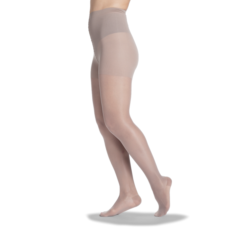 Bas-culotte à compression mode diaphane pour femmes, série 120 SIGVARIS, Bas-culottes, Taupe