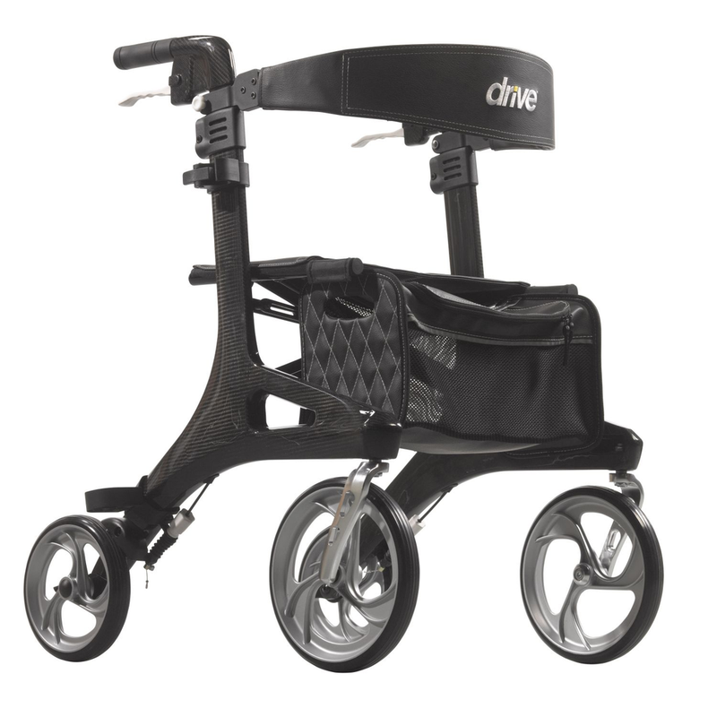 Appareil de marche Rollator Nitro Elite en fibre de carbone Drive Medical